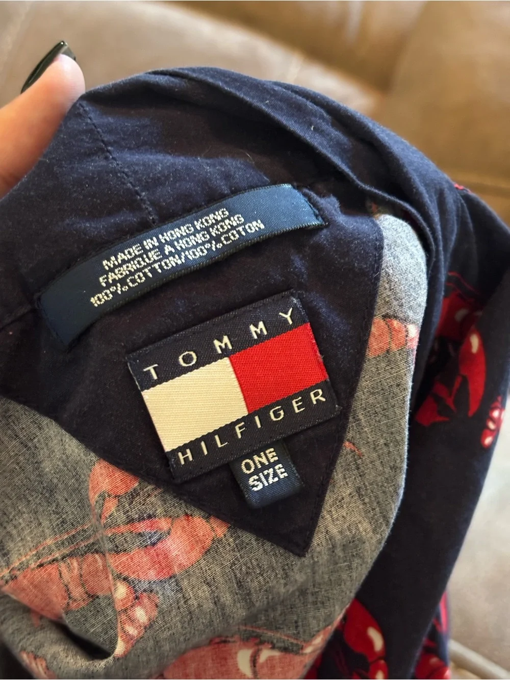 Tommy Hilfiger Men’s Lobster Robe One Size